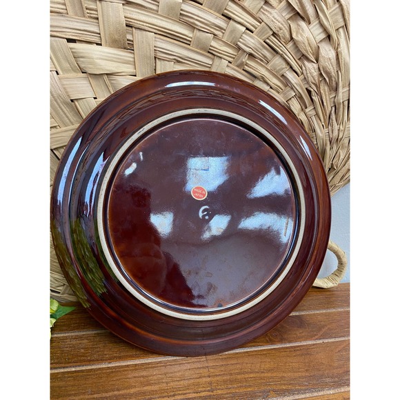 Vintage Brown and Gold Japanese Floral Quail Platter - Picture 4 of 5